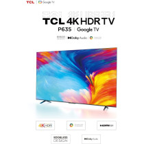 TCL 65 Inch 4K UHD Google Smart TV Edgeless Design 1 Year Warranty