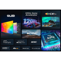 TCL 65 Inch 4K QLED Google Smart TV (2023 Model) 1 Year Warranty