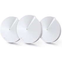 TP-Link Deco M9 Plus Whole Home Mesh Wi-Fi System, Up to 6500 Sq ft coverage, Tri-Band AC2200 with Gigabit Ports, Compatible with Amazon Echo/Alexa, HomeCare Antivirus and Parental Controls, Pack of 3