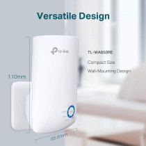 TP-Link TL-WA850RE 300Mbps Universal Wi-Fi Range Extender, Ethernet Bridge Support Wi-Fi Booster Repeater Works with any Wi-Fi Router