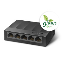 TP-Link LS1005G 5-Port Desktop/Wallmount Gigabit Ethernet Switch/Hub, Network Splitter, Plug and Play, Plastic Case, Black
