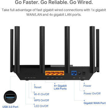 TP-Link AX5400 WiFi 6 Router (Archer AX73)- Dual Band Gigabit Wireless Internet Router