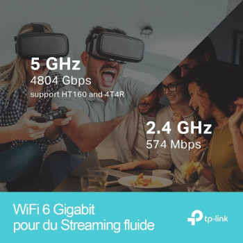 TP-Link AX5400 WiFi 6 Dual Band Gigabit Wireless Internet Router, High-Speed AX Router for Streaming, Long Range Coverage - Archer AX73