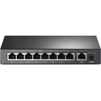 TP-Link 9 Port Fast Ethernet 10/100Mbps PoE Switch 8 PoE+ Ports @65W Sturdy Metal w/Shielded Ports Limited Lifetime Protection Extend Mode Priority Mode Isolation Mode (TL-SF1009P)