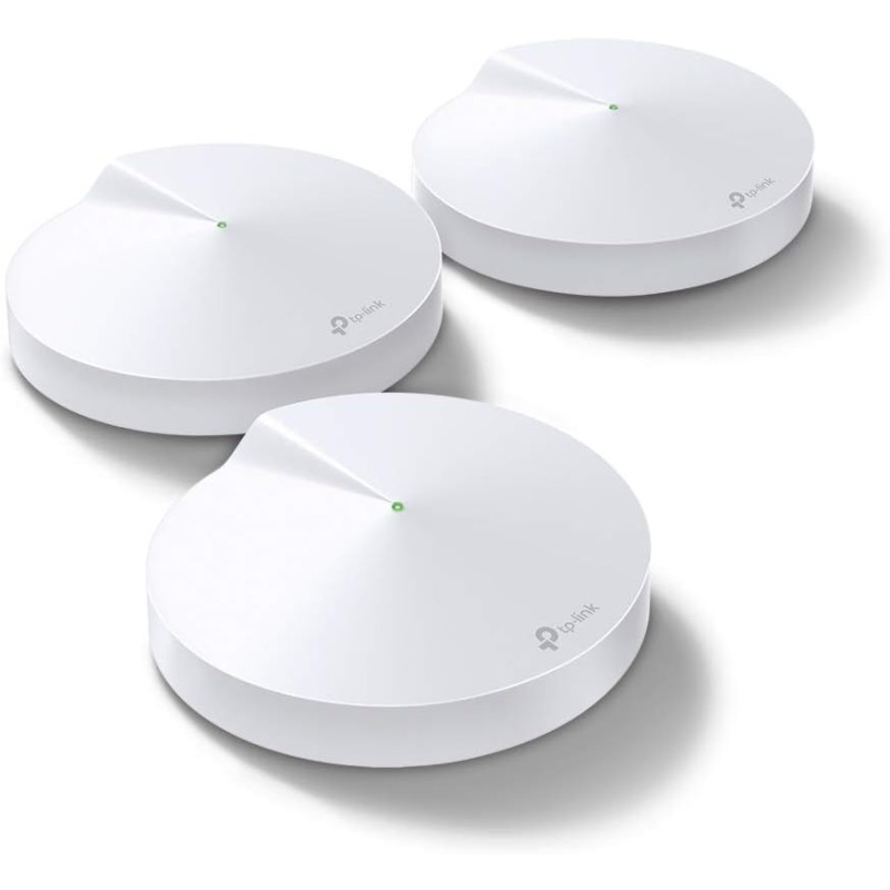 TP-Link Deco M5 AC1300 Smart Home Mesh Wi-Fi Router, White (Pack of 3)
