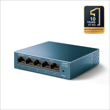 TP-Link LS105G, 5 Port Gigabit Ethernet Network Switch, Ethernet Splitter, Plug Play