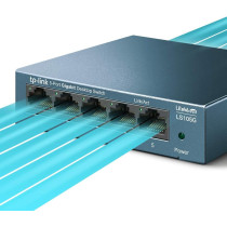 TP-Link LS105G, 5 Port Gigabit Ethernet Network Switch, Ethernet Splitter, Plug Play