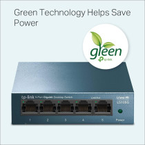 TP-Link LS105G, 5 Port Gigabit Ethernet Network Switch, Ethernet Splitter, Plug Play