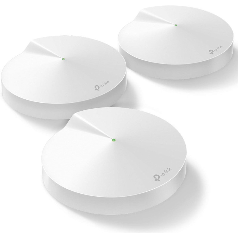 TP-Link Deco Mesh WiFi System(Deco M5) Up to 5,500 sq. ft. Whole Home Coverage and 100+ Devices,WiFi Router/Extender Replacement, Anitivirus, 3-pack