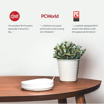 TP-Link Deco Mesh WiFi System(Deco M5) Up to 5,500 sq. ft. Whole Home Coverage and 100+ Devices,WiFi Router/Extender Replacement, Anitivirus, 3-pack