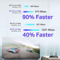 TP Link WiFi 6 AX1800 Smart WiFi Router Archer AX20 Dual Band Gigabit Router, USB Port, WPA3 Cyber Security, Parental Controls, Long Range Coverage, Easy Setup, Black
