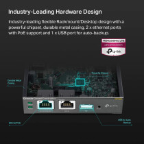 TP-Link Omada Hardware Controller, SDN Integrated, PoE Powered, Manage Up to 100 Devices, Easy Intelligent Network Monitor Maintenance, Cloud Access Omada App (OC200)