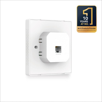 TP Link EAP115 Wall, 300Mbps Wireless N Wall Plate Access Point, Centralized Management, Integrated into Omada SDN, PoE Powered, Omada App, White, TP-LINK WALL AP