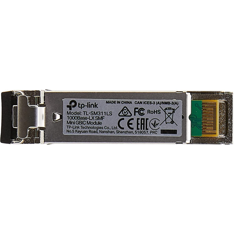 Tp-Link Gigabit Sfp Module, 1000Base-Lx Single-Mode Fiber Mini GBic Plug And Play Lc/Upc Interface Up To 10Km Distance (Tl-Sm311Ls)