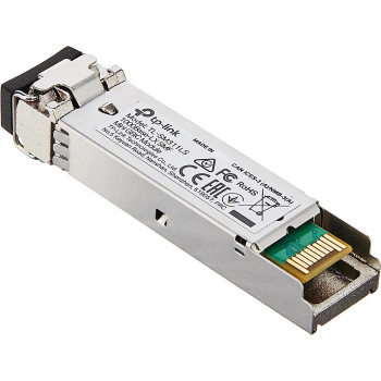 Tp-Link Gigabit Sfp Module, 1000Base-Lx Single-Mode Fiber Mini GBic Plug And Play Lc/Upc Interface Up To 10Km Distance (Tl-Sm311Ls)