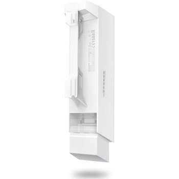 TP-Link 2.4GHz N300 Long Range Outdoor CPE for PtP and PtMP Transmission, Point to Point Wireless Bridge, 9dBi, 5km+, Passive PoE Powered w/Free PoE Injector, Pharos Control (CPE210)