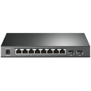 TP-LINK T1500G-10PS(TL-SG2210P) JetStream 8-Port Gigabit Smart PoE Switch with 2 SFP Slots