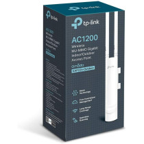 TP-Link EAP225-Outdoor AC1200 MU-MIMO Wireless Gigabit Indoor/Outdoor Access Point, 802.3af/Passive PoE, Easily Wall or Ceiling Mount, Free EAP Controller Software