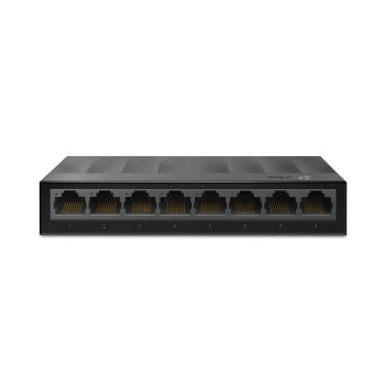 TP-Link LS1008G 8-Port Desktop/Wallmount Gigabit Ethernet Switch/Hub, Ethernet Splitter, Plug Play, Desktop, Plastic Case