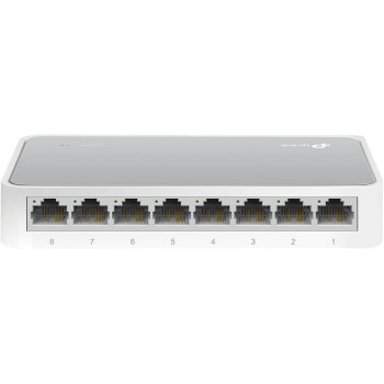 TP-Link TL-SF1008D 8-Port 10/100 Mbps Desktop Ethernet Switch/Hub, Ethernet Splitter, Plug Play, no configuration required