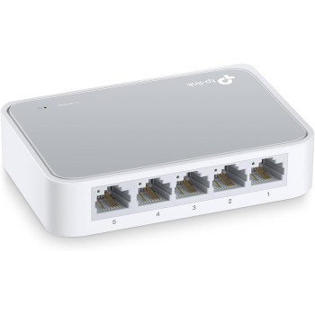 TP-Link TL-SF1005D 5-Port 10/100 Mbps Desktop Ethernet Switch/Hub, Ethernet Splitter, Plug Play, no configuration required