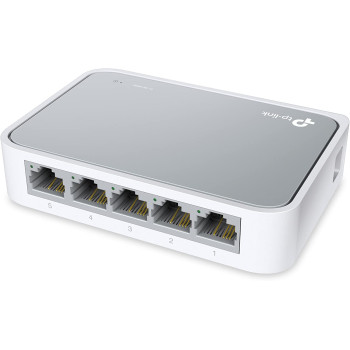 TP-Link TL-SF1005D 5-Port 10/100 Mbps Desktop Ethernet Switch/Hub, Ethernet Splitter, Plug Play, no configuration required