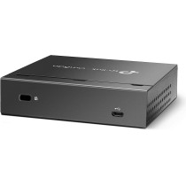 TP-Link OC200 Omada Hybrid PoE Hardware Controller for EAP Series, USB Port for Automatic Backup, Cloud Service, Mobile App, Plug and Play, Metal Housing, Grey Metallic