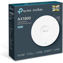 TP-Link AX1800 Wi-Fi 6 Dual Band Gigabit Ceiling Mount Access Point, Omada Mesh, Power over Ethernet (802.3at) or DC, Easily Mount to Wall or Ceiling, Free EAP Controller Software, Easy use (EAP610)