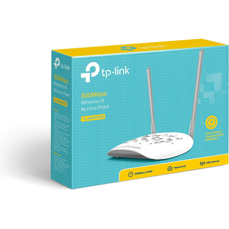 TP-Link 300Mbps Wireless N Access Point,Ethernet Port(RJ45), [TL-WA801ND]