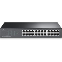 TP-Link 24 Port 10/100Mbps Fast Ethernet Switch, Plug Play, Desktop/Rackmount, Sturdy Metal w/Shielded Ports, Fanless, Limited Lifetime protection, Unmanaged (TL-SF1024D)