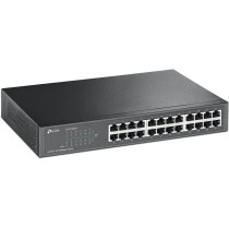 TP-Link 24 Port 10/100Mbps Fast Ethernet Switch, Plug Play, Desktop/Rackmount, Sturdy Metal w/Shielded Ports, Fanless, Limited Lifetime protection, Unmanaged (TL-SF1024D)