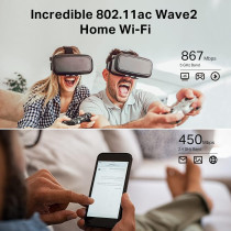 TP-Link AC1350 Gigabit WiFi Router (Archer C59) - Dual Band MU-MIMO Wireless Internet Router, Supports Guest WiFi and AP mode, Long Range Coverage