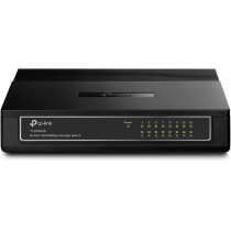 TP Link TL SF1016D 16 Port 10/100 Mbps Desktop Ethernet Switch/Hub, Ethernet Splitter, Plug Play, No Configuration Required, Black, 16 port Fast, Desktop