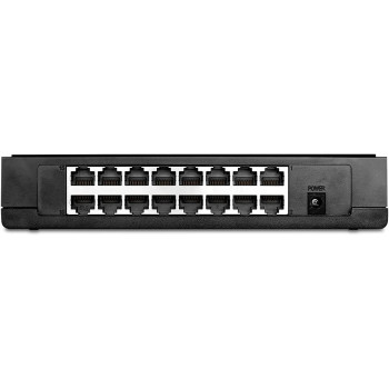 TP Link TL SF1016D 16 Port 10/100 Mbps Desktop Ethernet Switch/Hub, Ethernet Splitter, Plug Play, No Configuration Required, Black, 16 port Fast, Desktop