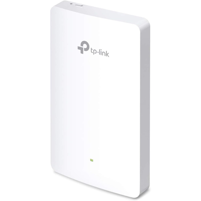 TP-Link EAP225-Wall V2, Omada AC1200 In-Wall Wireless Access Point, 3—10/100Mbps Ports, MU-MIMO Beamforming, PoE Powered, Quick Installation, SDN Integrated, Cloud Access Omada app, White