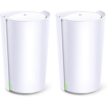 TP-Link Deco X90 AX6600 Whole Home AI-Driven Mesh Wi-Fi 6 System, Tri-Band with Smart Antennas, Connect up to 200 devices, 1.5 GHz Quad-Core CPU, HomeShield Security, Works with Alexa, Pack of 2