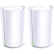 TP-Link Deco X90 AX6600 Whole Home AI-Driven Mesh Wi-Fi 6 System, Tri-Band with Smart Antennas, Connect up to 200 devices, 1.5 GHz Quad-Core CPU, HomeShield Security, Works with Alexa, Pack of 2