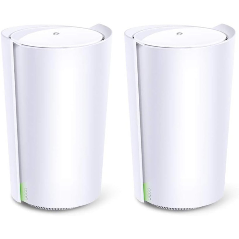 TP-Link Deco X90 AX6600 Whole Home AI-Driven Mesh Wi-Fi 6 System, Tri-Band with Smart Antennas, Connect up to 200 devices, 1.5 GHz Quad-Core CPU, HomeShield Security, Works with Alexa, Pack of 2