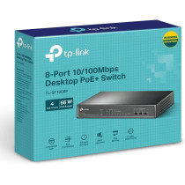TP-LINK 8-Port 10/100Mbps Desktop Switch with 4-Port PoE+ (TL-SF1008P)