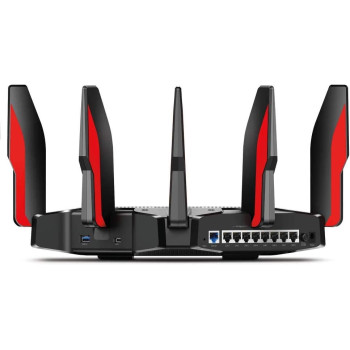 TP-Link Archer AX11000 Next-Gen Tri-Band Gaming Router, Fastest Wi-Fi Speeds Up to 10 Gbps, 1 GB RAM, Gaming Dashboard, 1x2.5Gbps WAN + 8x1Gbps LAN + 2xUSB 3.O Ports, 12 Streams, Built-in Antivirus