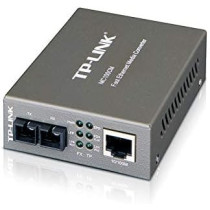 TP-LINK MC100CM Media Converter, 10/100Mbps RJ45 to 100M multi-mode SC fiber, up to 1.2miles, chassis mountable