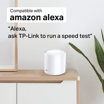 TP Link AX3000 Whole Home Mesh Wi Fi 6 System for Boosted Seamless Coverage up to 7,000 sq.ft,Ultra Low Latency for Gaming,Built In Antivirus,works with Alexa Deco X603Pack White, Deco X60(3-Pack)