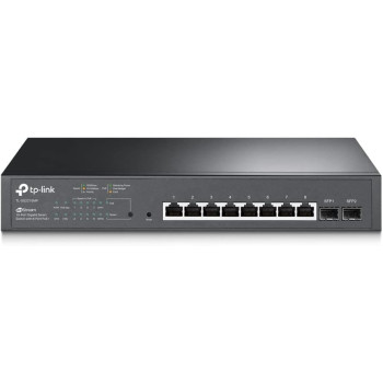 TP-Link TL-SG2210MP JetStream 10-Port Gigabit Smart Switch with 8-Port PoE+, 2 SFP slots (150 W, Rackmount)