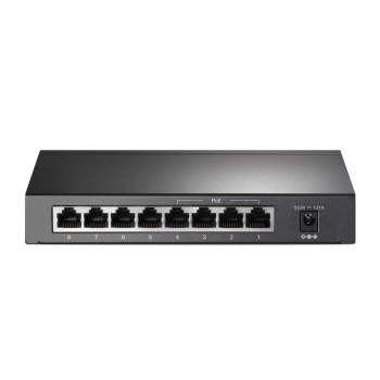 TP-Link 8 Port Fast Ethernet 10/100Mbps PoE Switch, 4 PoE Ports @57W, Desktop, Plug Play, Sturdy Metal w/Shielded Ports, Fanless, Limited Lifetime Protection, Unmanaged (TL-SF1008P)