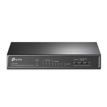 TP-Link 8 Port Fast Ethernet 10/100Mbps PoE Switch, 4 PoE Ports @57W, Desktop, Plug Play, Sturdy Metal w/Shielded Ports, Fanless, Limited Lifetime Protection, Unmanaged (TL-SF1008P)