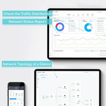 TP-Link OC300 Omada Hardware Controller, SDN Integrated, 2 Gigabit Port + 1 USB 3.0 Port, Manage Up to 500 Device, Easy Intelligent Network Monitor Maintenance, Cloud Access Omada App