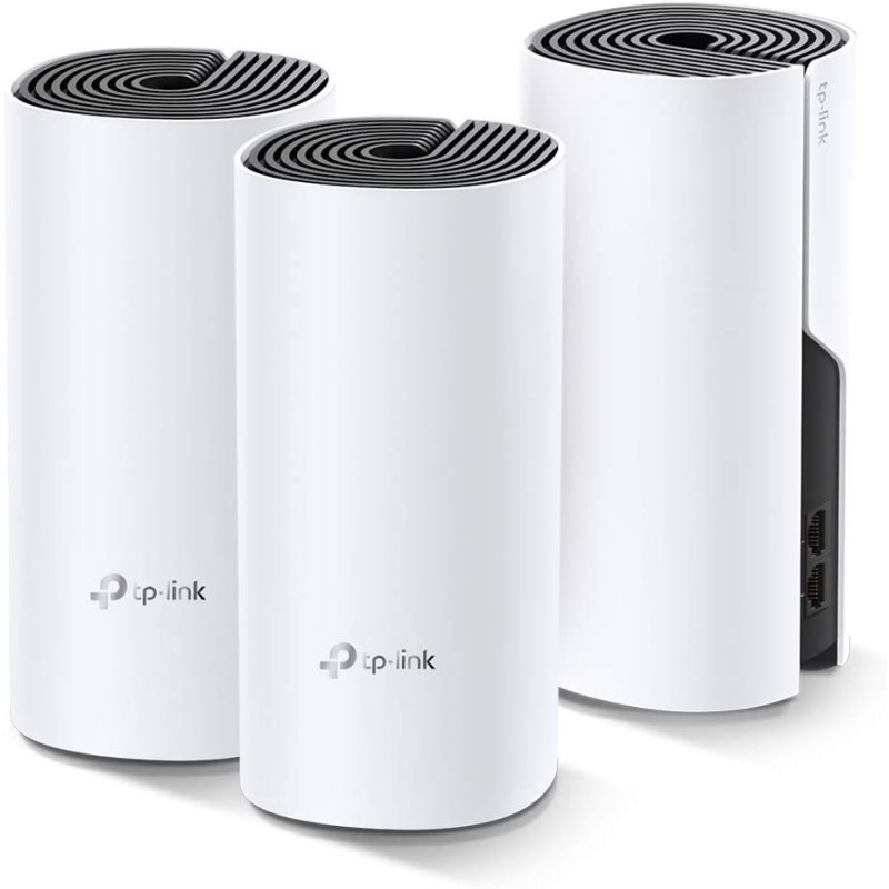 TP-Link Deco Whole Home Mesh WiFi System Up to 5,500 Sq.ft. Coverage, WiFi Router/Extender Replacement, Gigabit Ports, Seamless Roaming, Parental Controls, Works with Alexa(Deco M4 3-Pack)