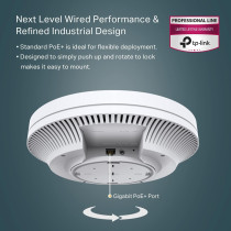 TP-Link EAP620 HD, Omada WiFi 6 AX1800 Wireless Gigabit Access Point for High-Density Deployment, OFDMA, Mesh, Seamless Roaming MU-MIMO, SDN Integrated, Cloud Access Omada App, PoE+ Powered