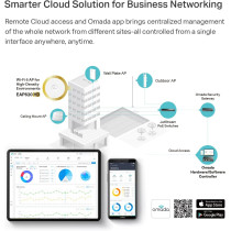 TP-Link EAP620 HD, Omada WiFi 6 AX1800 Wireless Gigabit Access Point for High-Density Deployment, OFDMA, Mesh, Seamless Roaming MU-MIMO, SDN Integrated, Cloud Access Omada App, PoE+ Powered