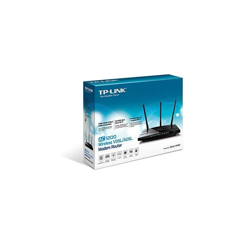 TP-LINK AC1200 Wireless VDSL/ADSL Modem Router (ARCHER VR400)